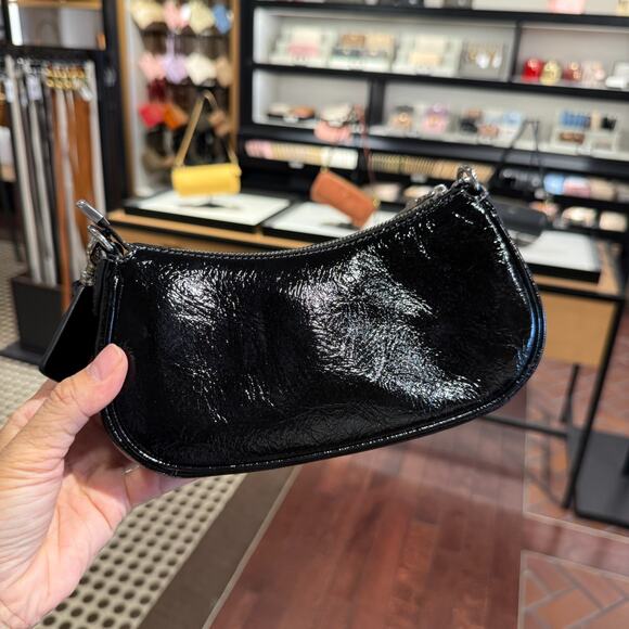 Coach Outlet Ashton Mini Shoulder Bag CDB19 Silver/Black - Picture 4 of 9